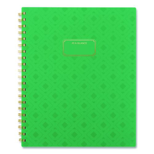 Badge Geo Weekly/monthly Planner, 11 X 8.5, Green Cover, 13-month (jan-jan): 2026