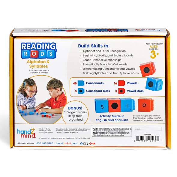 Reading Rods® in Spanish, Alphabet & Syllables