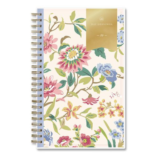 Day Designer Climbing Floral Blush Create-your-own Cover Weekly/monthly Planner, 8 X 5, 12-month: July 2025 To June 2026