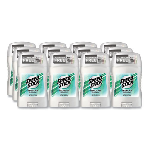Deodorant, Regular Scent, 1.8 Oz, 12/carton
