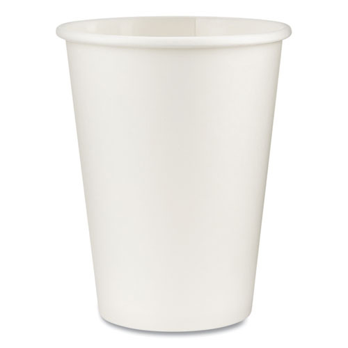 Paper Hot Cups, 12 Oz, White, 50/sleeve, 20 Sleeves/carton - DXE2342W