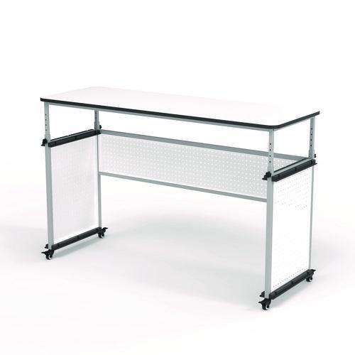 Modular Teacher's Desk, 60.25 X 21 X 32 To 38, White - LXCDTTB002