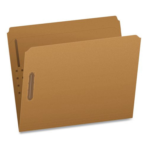 Kraft Fastener Folders, Straight Tab, Expands 0.75", 2 Fasteners, Letter Size, Kraft, 50/box