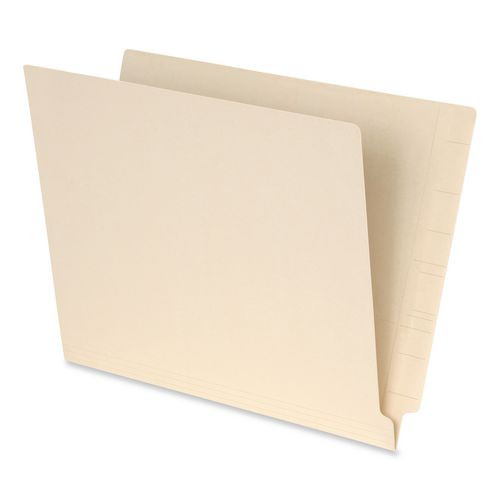 Manila End Tab Folders, Straight Tabs, Letter Size, 0.75" Expansion, Manila, 100/box