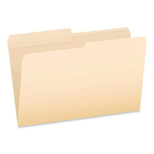 Manila File Folders, 1/2-cut Tabs: Assorted, Legal Size, 0.75" Expansion, Manila, 100/box - PFX1007052