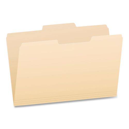 Manila File Folders, 1/3-cut Tabs: Center Position, Legal Size, 0.75" Expansion, Manila, 100/box - PFX753132