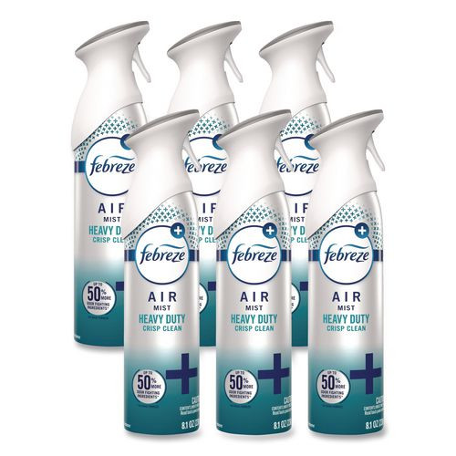 Air, Heavy Duty Crisp Clean, 8.1 Oz Aerosol Spray, 6/carton