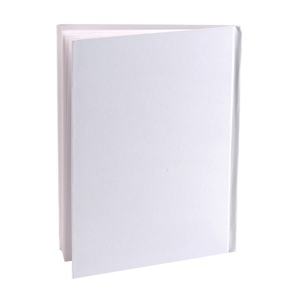 Blank Hardcover Book, White Pages, 5" x 4" Portrait, 14 Sheets/28 Pages, Pack of 12 Blank Hardcover Book, White Pages, 5" x 4" Portrait, 14 Sheets/28 Pages, Pack of 12