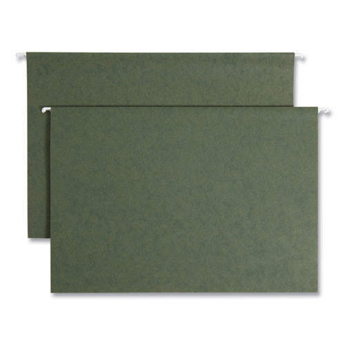Box Bottom Hanging File Folders, 2" Capacity, Legal-size, Standard Green, 25/box