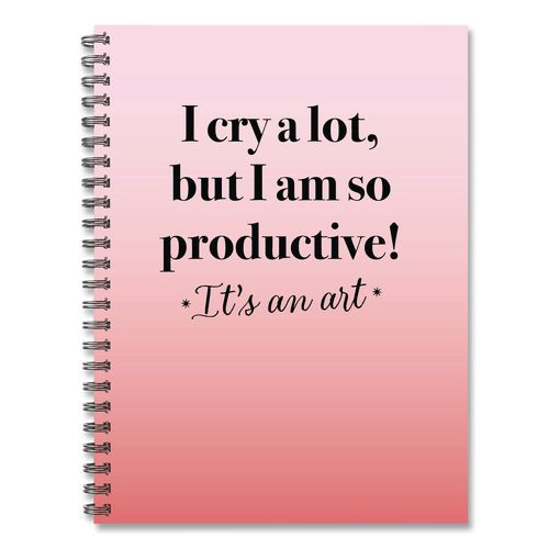 So Productive Undated Journal, Medium/college Rule, Pink Cover, (80) 8 X 6 Sheets