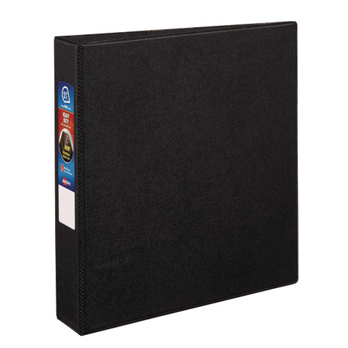 Heavy-duty Non-view Binder With Durahinge And One Touch Ezd Rings, 3 Rings, 1.5" Capacity, 11 X 8.5, Black