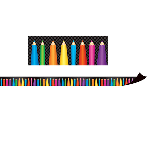 Magnetic Borders, Colored Pencils, 24 Feet Per Pack, 3 Packs Magnetic Borders, Colored Pencils, 24 Feet Per Pack, 3 Packs