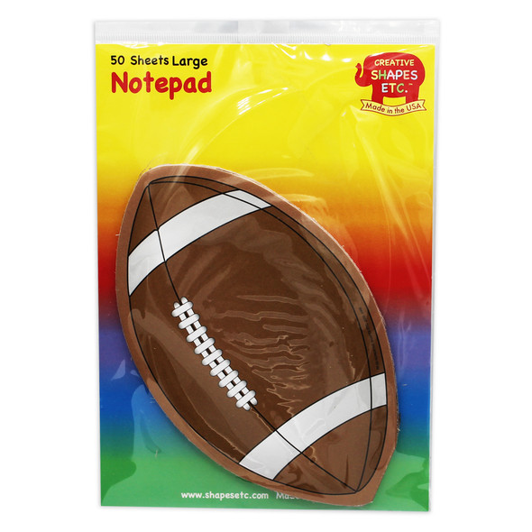 Large Notepad, Football, 50 Sheets, Pack of 6 Large Notepad, Football, 50 Sheets, Pack of 6