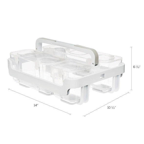 Stackable Caddy Organizer with 3 Containers Stackable Caddy Organizer with 3 Containers