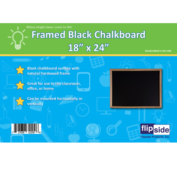 Wood Framed Chalk Board, 18" x 24" Wood Framed Chalk Board, 18" x 24"