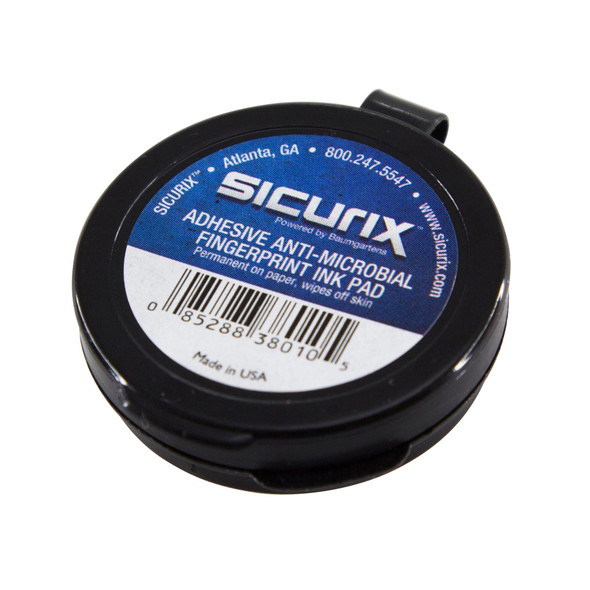 Inkless Fingerprint Pad with Adhesive, Black, Pack of 3 Inkless Fingerprint Pad with Adhesive, Black, Pack of 3