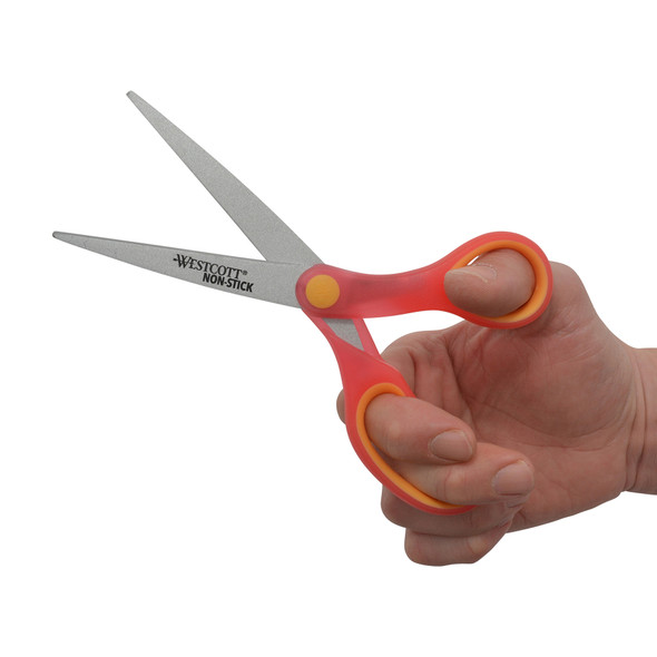 7" Student Non-Stick Scissors, Assorted Colors, Ages 12+, Pack of 3 7" Student Non-Stick Scissors, Assorted Colors, Ages 12+, Pack of 3