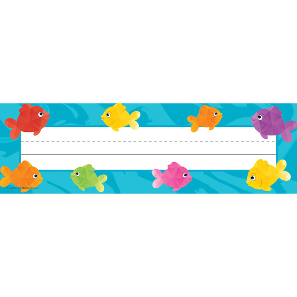 Colorful Fish Flat Name Plates, 36 Per Pack, 6 Packs Colorful Fish Flat Name Plates, 36 Per Pack, 6 Packs