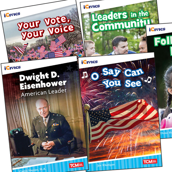 iCivics Grade 2: Leadership & Responsibility 5-Book Set + Game Cards iCivics Grade 2: Leadership & Responsibility 5-Book Set + Game Cards