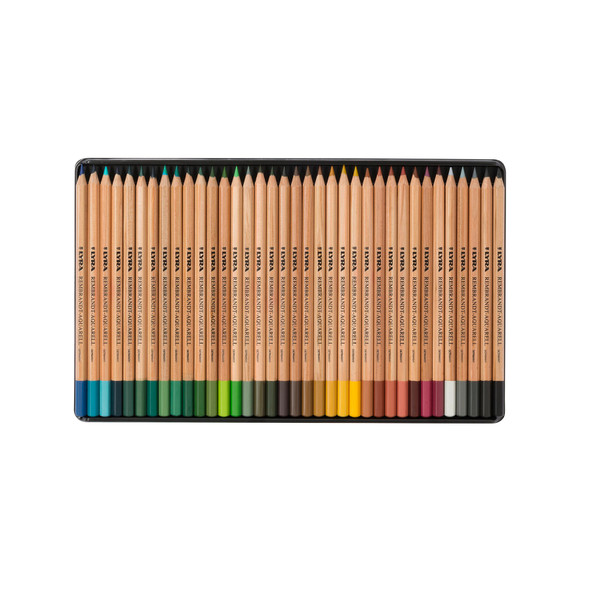 Rembrandt Aquarell Watercolor Pencil Set Tin, Assorted Colors, 72 Pieces
