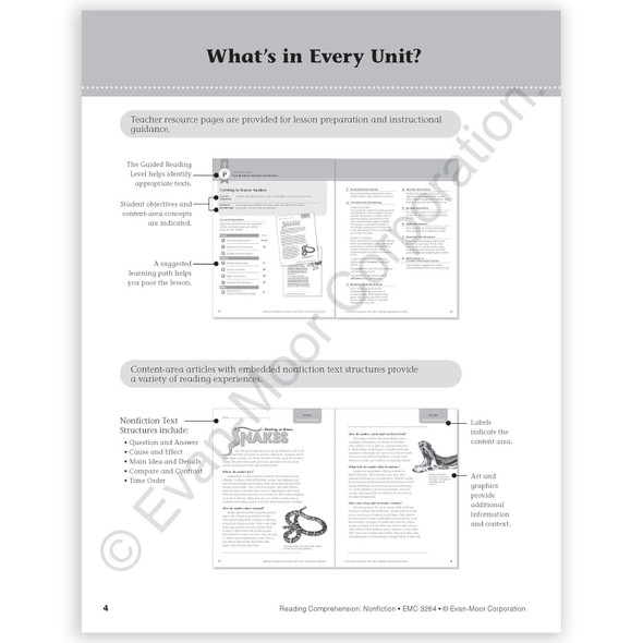 Reading Comprehension: Nonfiction, Grade 4 Reading Comprehension: Nonfiction, Grade 4