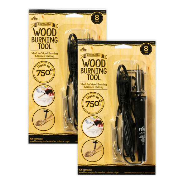 Decorative Wood Burning Tool Set, 8 Pieces Per Set, 2 Sets Decorative Wood Burning Tool Set, 8 Pieces Per Set, 2 Sets