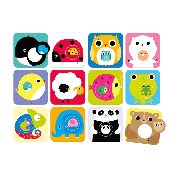 Match The Baby Puzzles, 12 Puzzles, 18+ Months Match The Baby Puzzles, 12 Puzzles, 18+ Months
