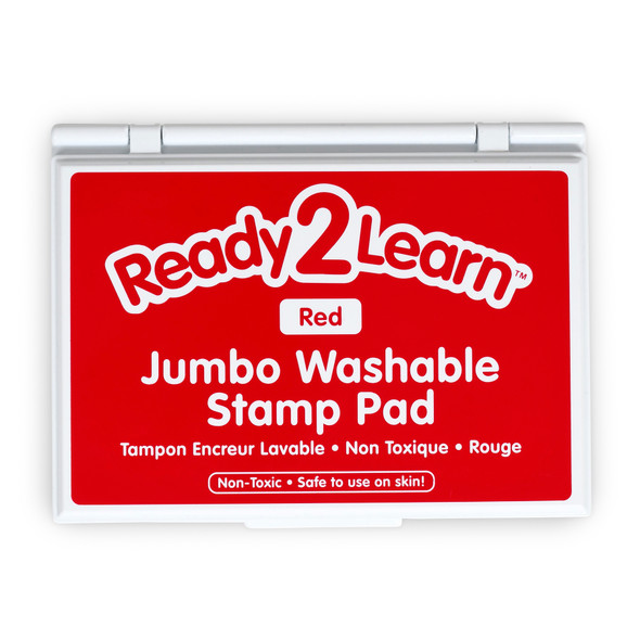 Jumbo Washable Stamp Pad - Red - 6.2"L x 4.1"W - Pack of 2