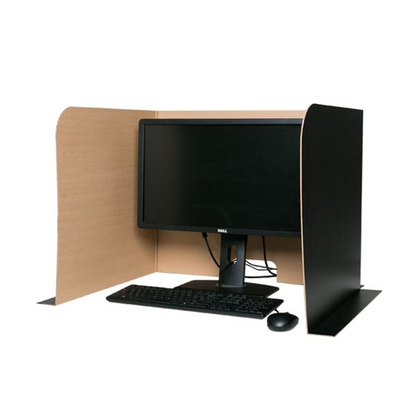 Computer Lab Privacy Screen, Small, 22" x 22.5" x 20", Pack of 12