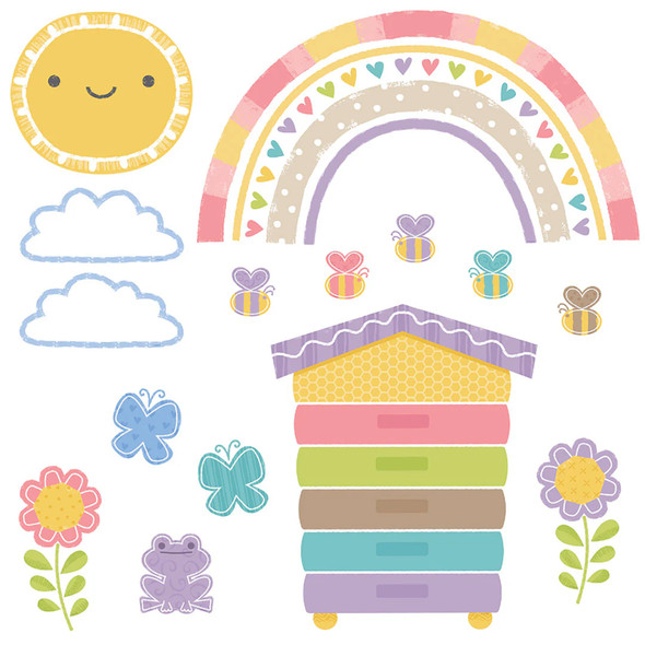 Rainbow Garden Bulletin Board Set Rainbow Garden Bulletin Board Set