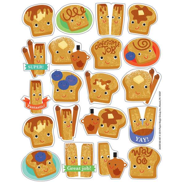 Cinnamon Scented Stickers, 80 Per Pack, 6 Packs