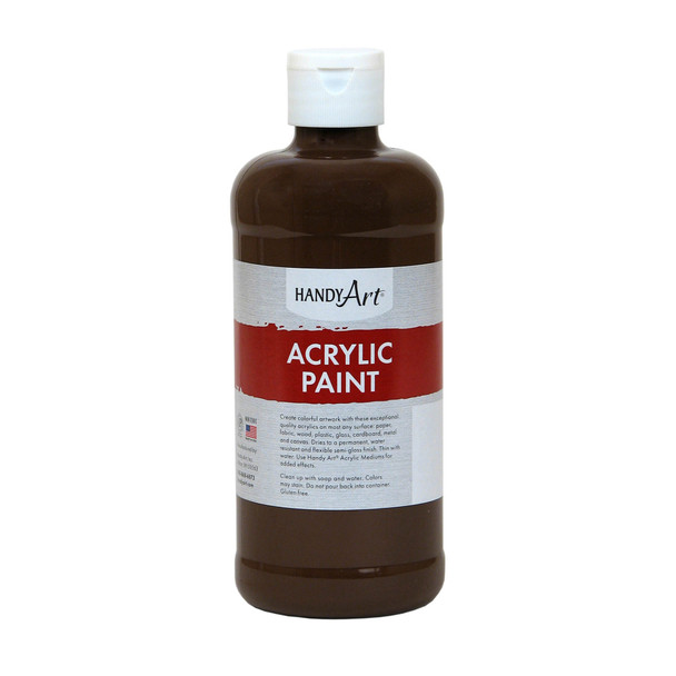 Acrylic Paint 16 oz, Burnt Umber, Pack of 3 Acrylic Paint 16 oz, Burnt Umber, Pack of 3