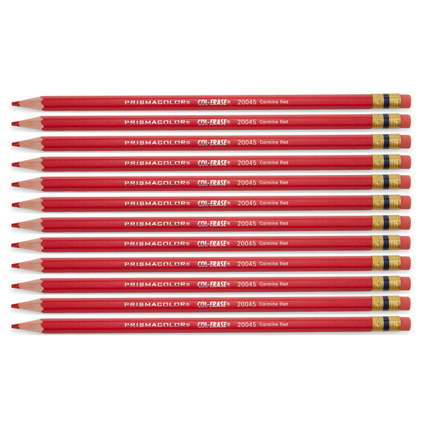 Col-Erase® Colored Pencil, Carmine Red, Box of 12