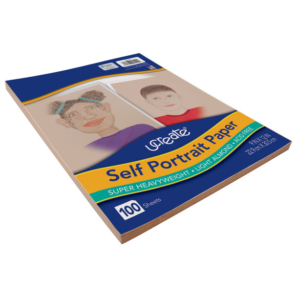 Self Portrait Paper, Light Almond, 9" x 12", 100 Sheets Per Pack, 6 Packs Self Portrait Paper, Light Almond, 9" x 12", 100 Sheets Per Pack, 6 Packs