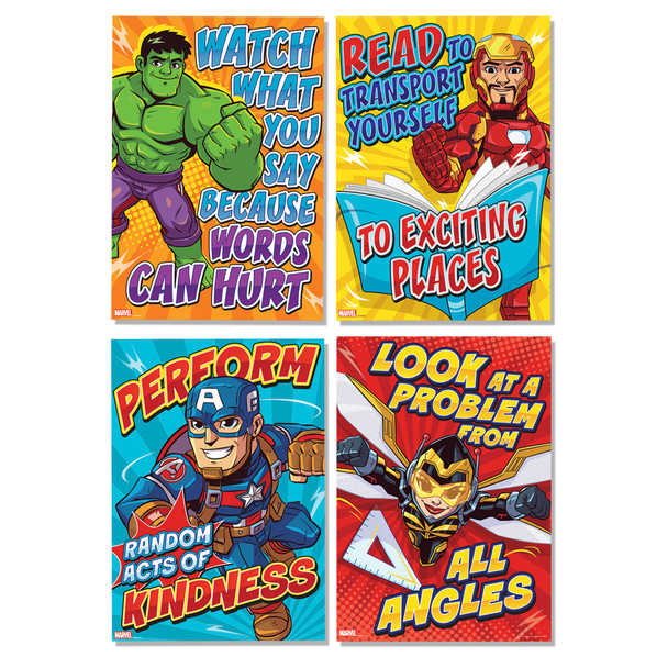 Marvel™ Motivational Poster Set Bulletin Board Set, 10 Posters Marvel™ Motivational Poster Set Bulletin Board Set, 10 Posters