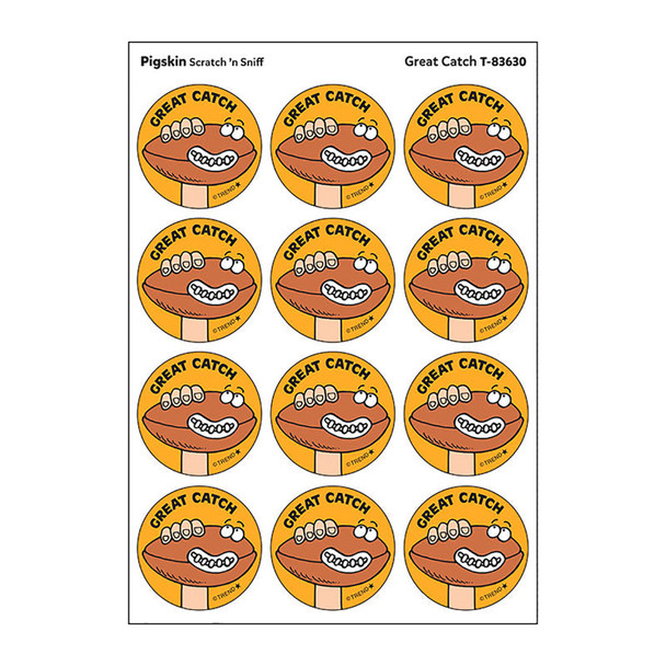 Great Catch/Pigskin Scent Retro Scratch 'n Sniff Stinky Stickers®, 24 Per Pack, 6 Packs Great Catch/Pigskin Scent Retro Scratch 'n Sniff Stinky Stickers®, 24 Per Pack, 6 Packs