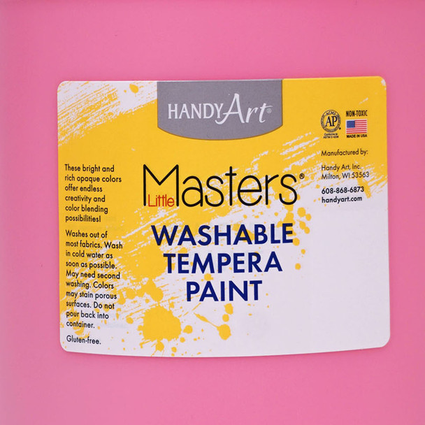Little Masters® Washable Tempera Paint, Pink, Gallon Little Masters® Washable Tempera Paint, Pink, Gallon