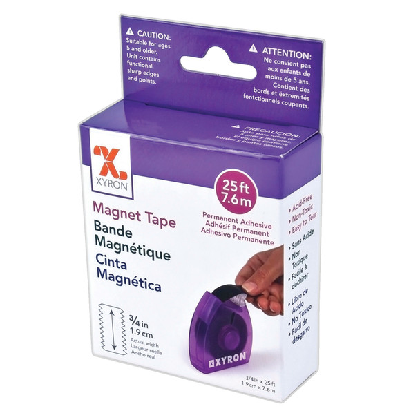 Magnet Tape, 3/4" x 25' Per Roll, 3 Rolls Magnet Tape, 3/4" x 25' Per Roll, 3 Rolls