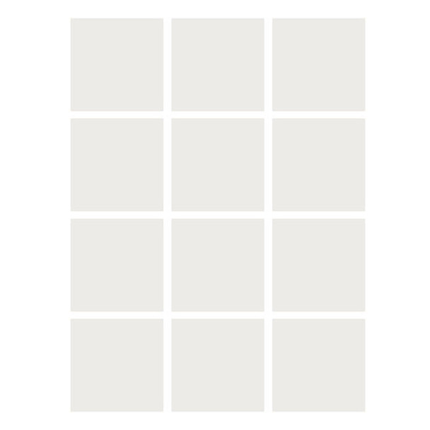 Dry Erase Stickables with Dry Erase Marker, White, 3" x 3", 12 Per Pack, 2 Packs