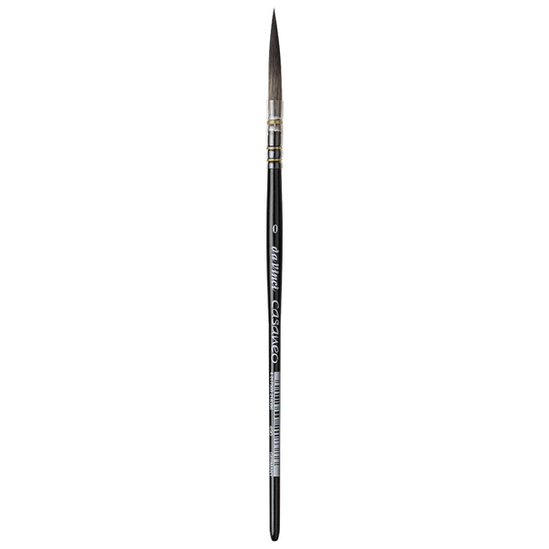 CASANEO Quill Liner, Extra Soft Synthetic, Watercolor, Long Tip, Series 490, Size 0