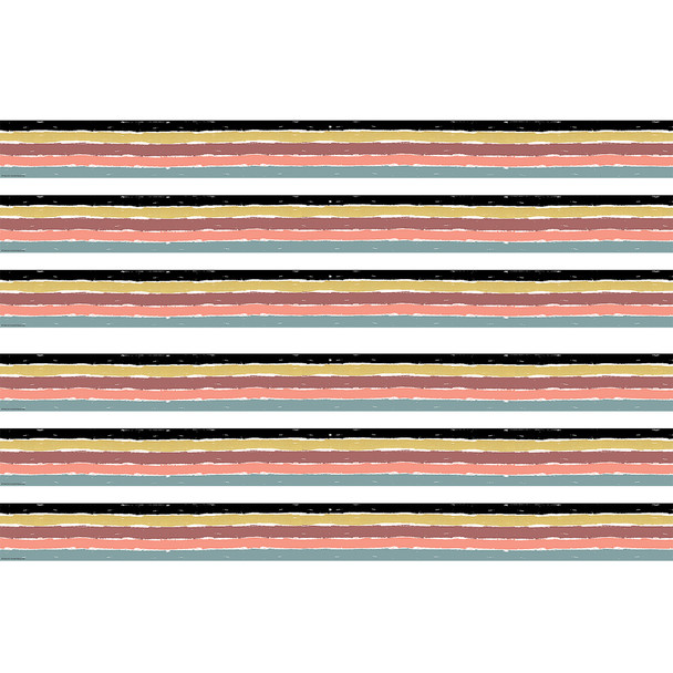 Wonderfully Wild Stripes Straight Border Trim, 35 Feet Per Pack, 6 Packs
