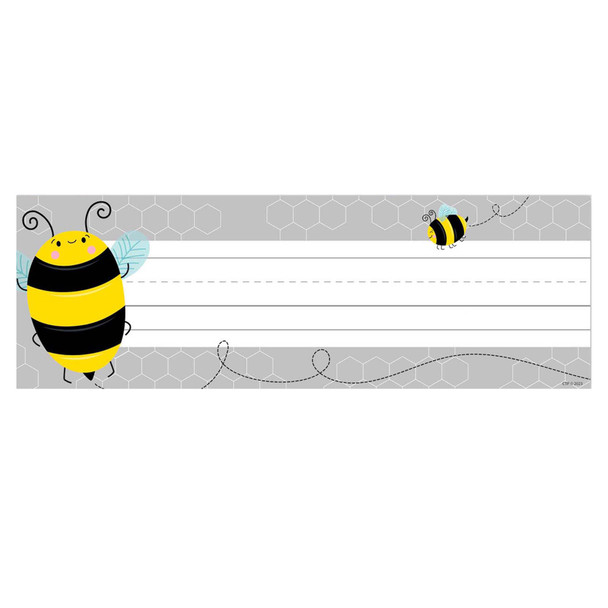 Busy Bees Name Plates, 9-1/4" x 3-1/4", 36 Per Pack, 6 Packs