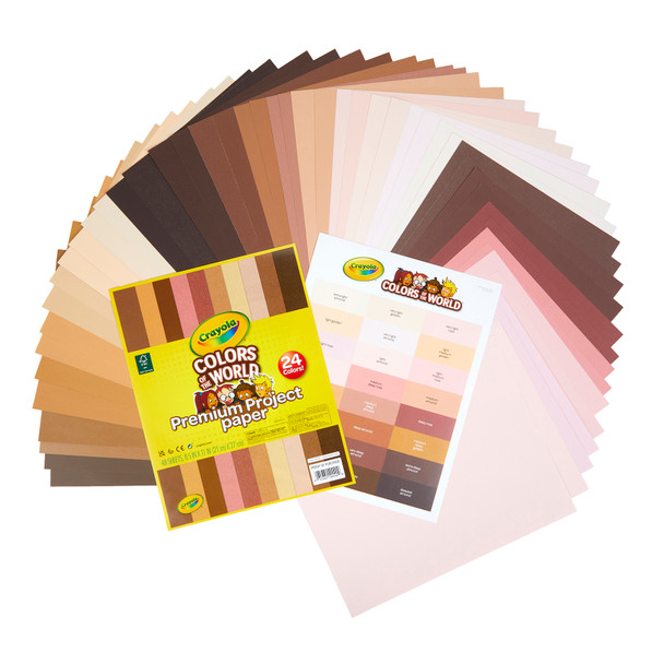 Colors of the World Premium Project Paper, 48 Sheets Per Pack, 2 Packs