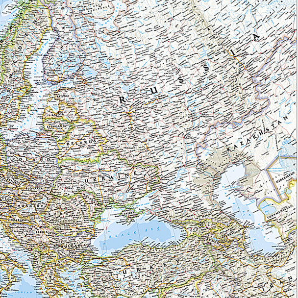 Europe Classic Map, Laminated Europe Classic Map, Laminated