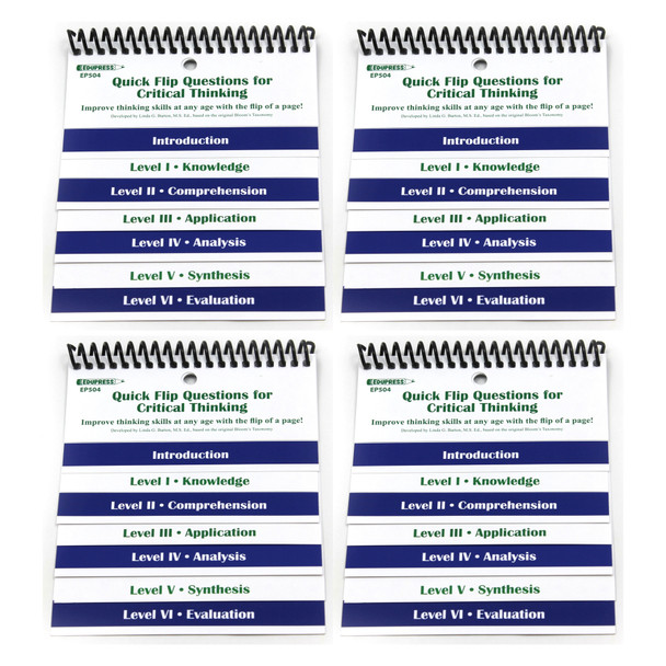 Questions for Critical Thinking Quick Flip Resource™, Pack of 4