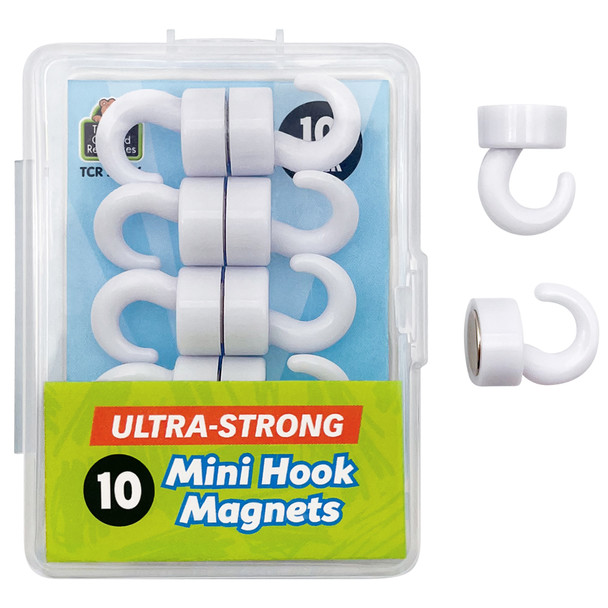 Mini Hook Magnets, 10 Per Pack, 2 Packs Mini Hook Magnets, 10 Per Pack, 2 Packs