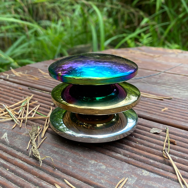 Sensory Reflective Sound Buttons - Set of 3 - Mirrored Discs for Babies and Toddlers - Sensory Stacking Toy Sensory Reflective Sound Buttons - Set of 3 - Mirrored Discs for Babies and Toddlers - Sensory Stacking Toy