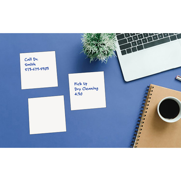 Dry Erase Stickables with Dry Erase Marker, White, 4" x 4", 12 Per Pack, 4 Packs Dry Erase Stickables with Dry Erase Marker, White, 4" x 4", 12 Per Pack, 4 Packs