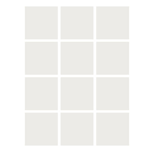 Dry Erase Stickables with Dry Erase Marker, White, 4" x 4", 12 Per Pack, 4 Packs