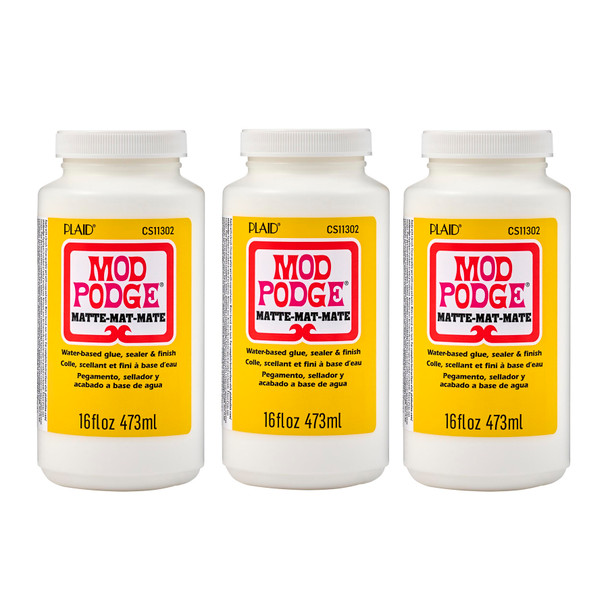 Decoupage Glue, Matte 16oz., Pack of 3